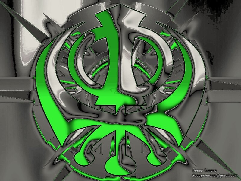 green and silver emblem design