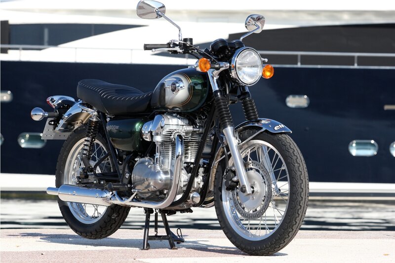 Green and Silver Motorcycle — Black, Calm