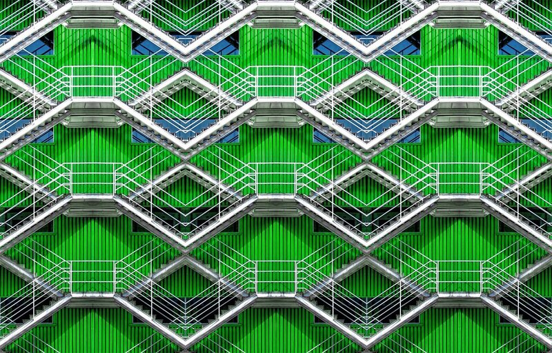 Green and Silver Staircases