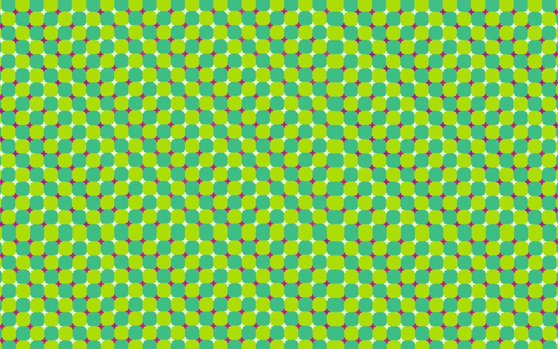 green and teal optical pattern