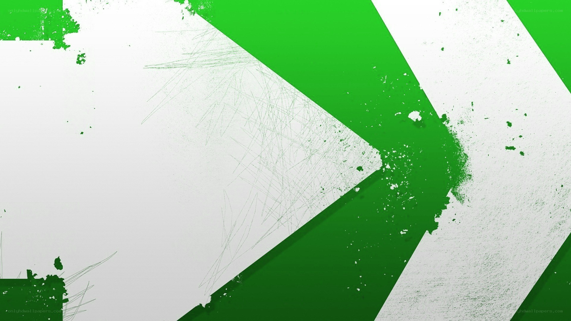 green and white abstract design
