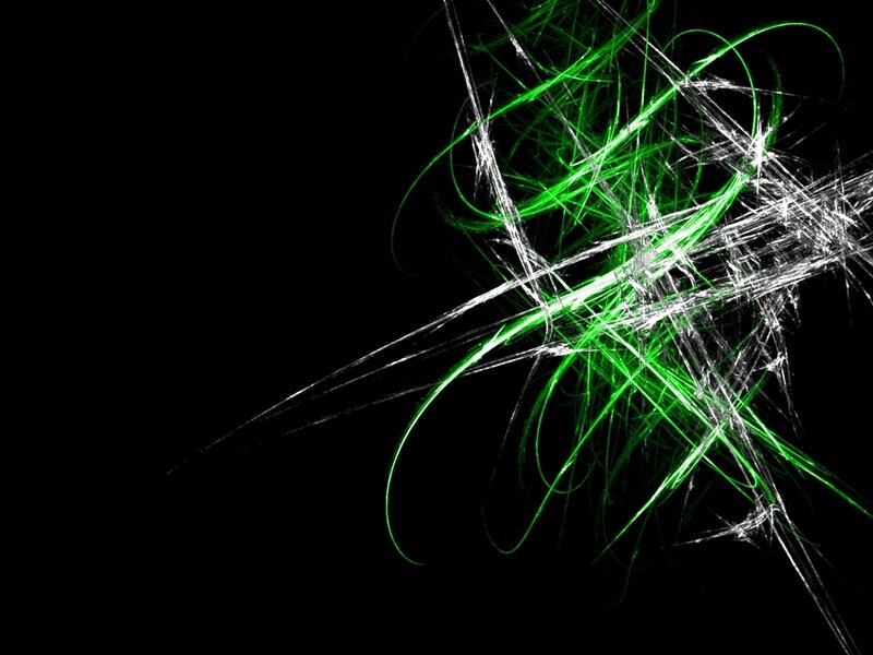 green and white abstract lines