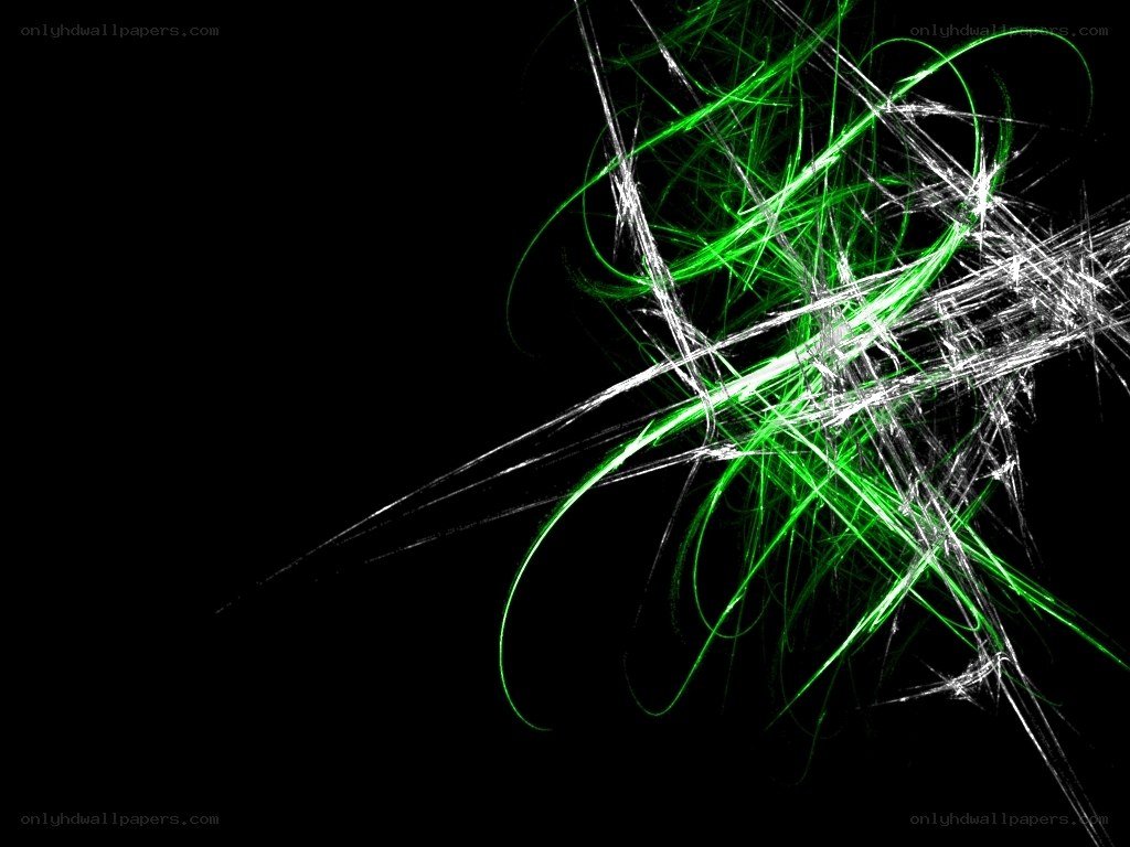 green and white abstract lines