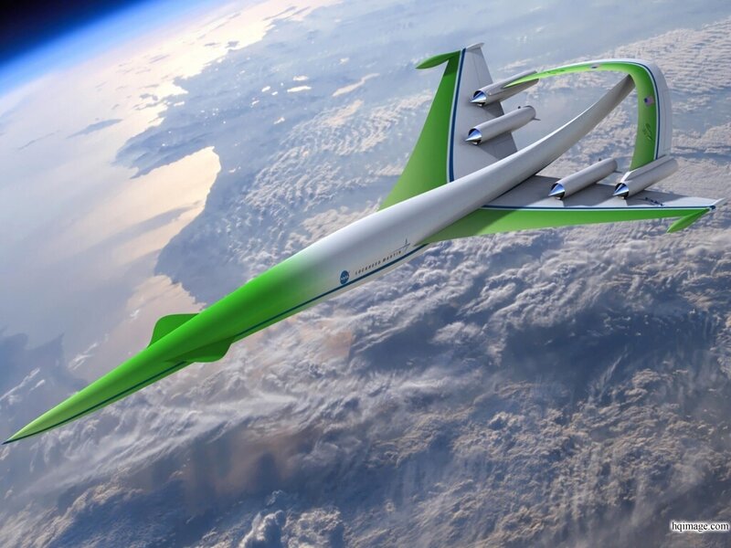 Green and White Aircraft