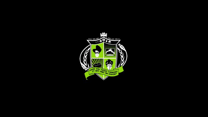 Green and White Crest