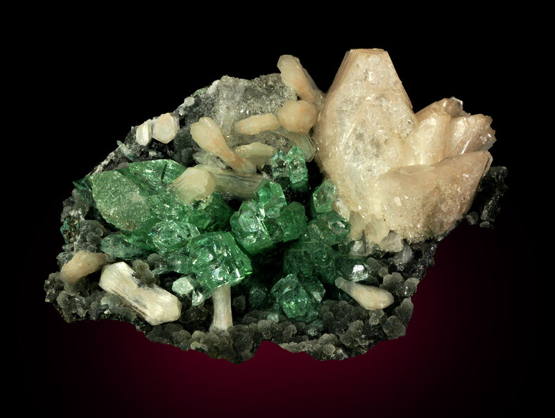 Green and White Crystals