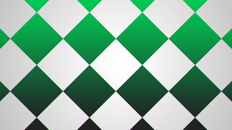 Green and White Diamond Pattern