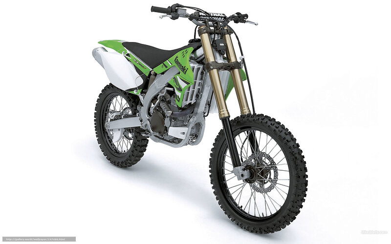Green and White Dirt Bike — Neutral, Photograph, Motorcycle, Handlebars