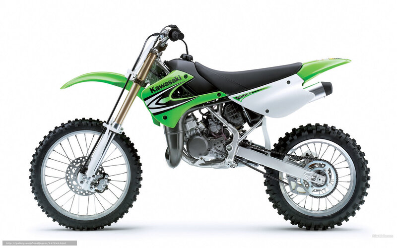 Green and White Dirt Bike — Neutral, Photograph, Motorcycle, Seat, Engine