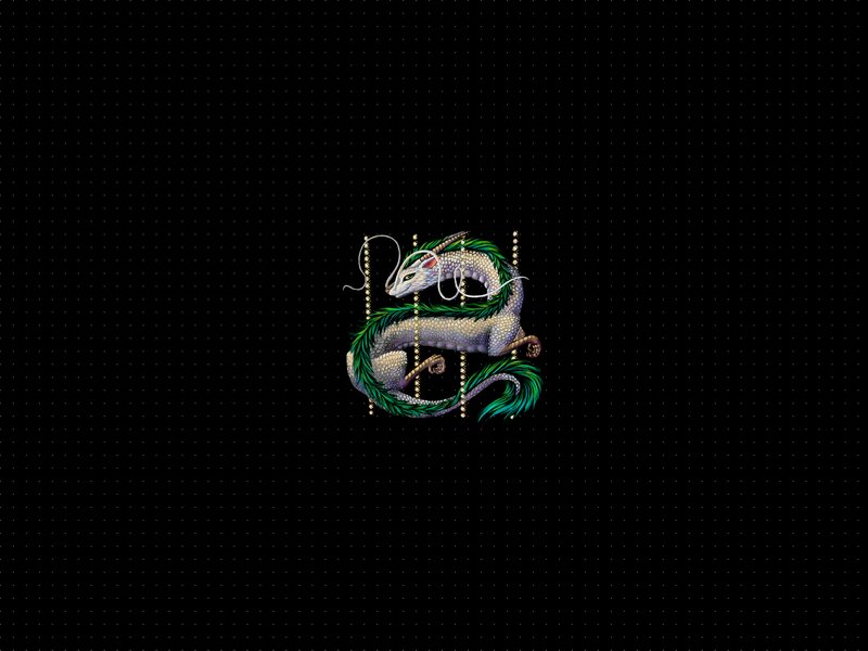 Green and White Dragon