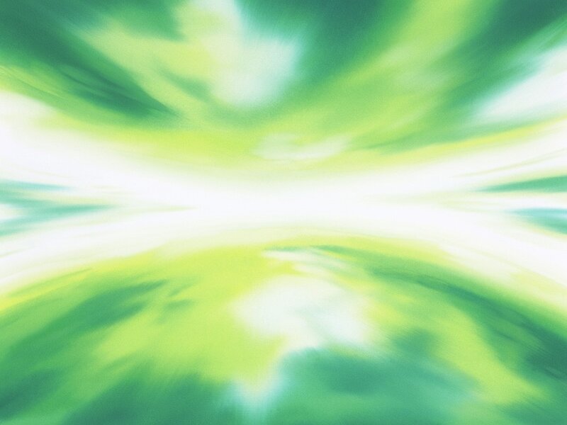 Green and White Light Burst