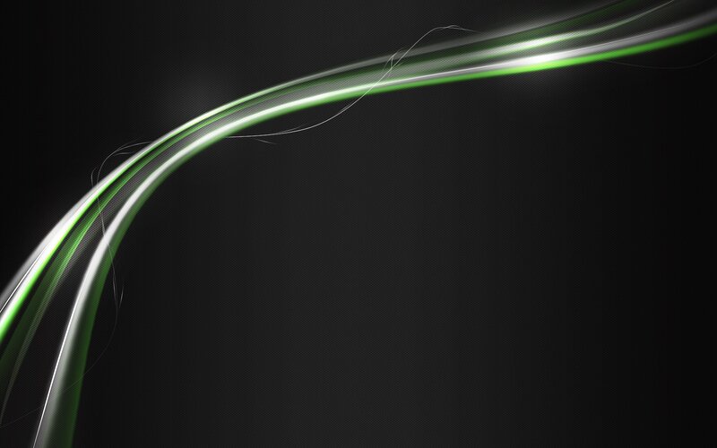 Green and White Light Streaks — Black