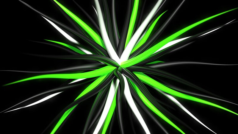 Green and White Light Streaks — Dynamic