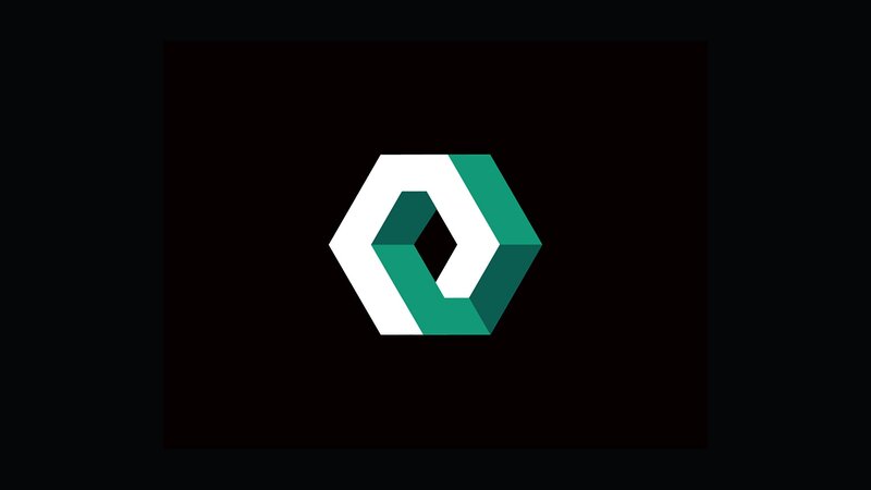 Green and White Logo — Minimalist
