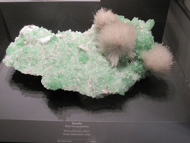 Green and White Mineral Specimen