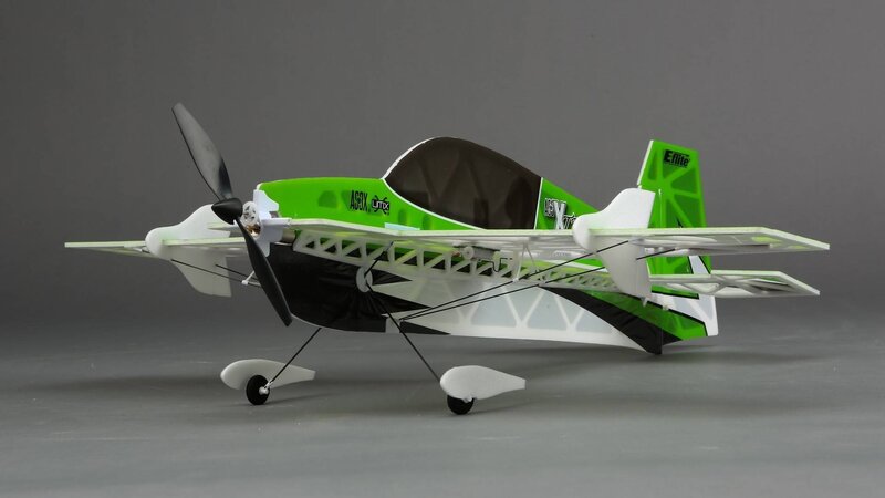 Green and White Model Airplane