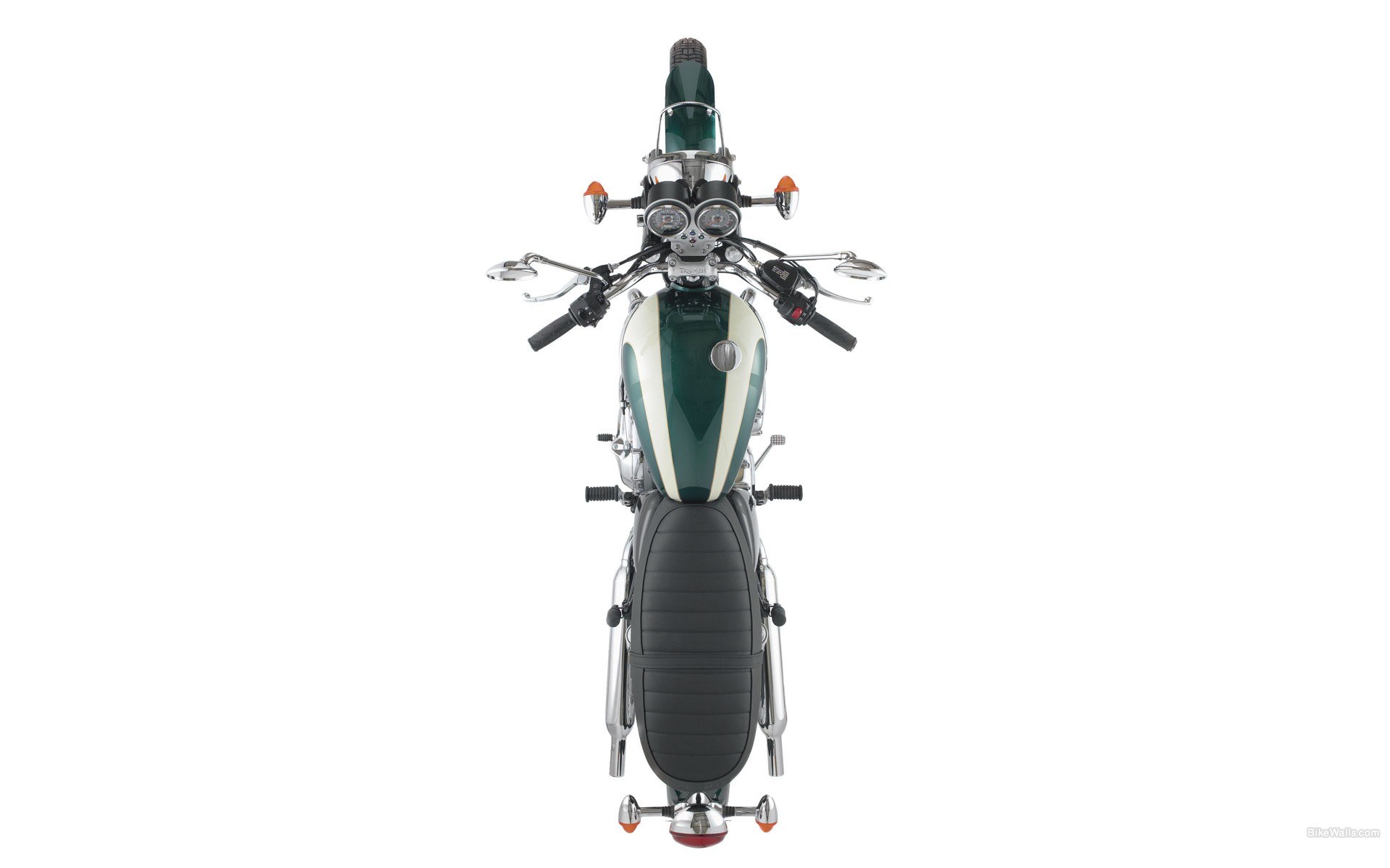 green and white motorcycle