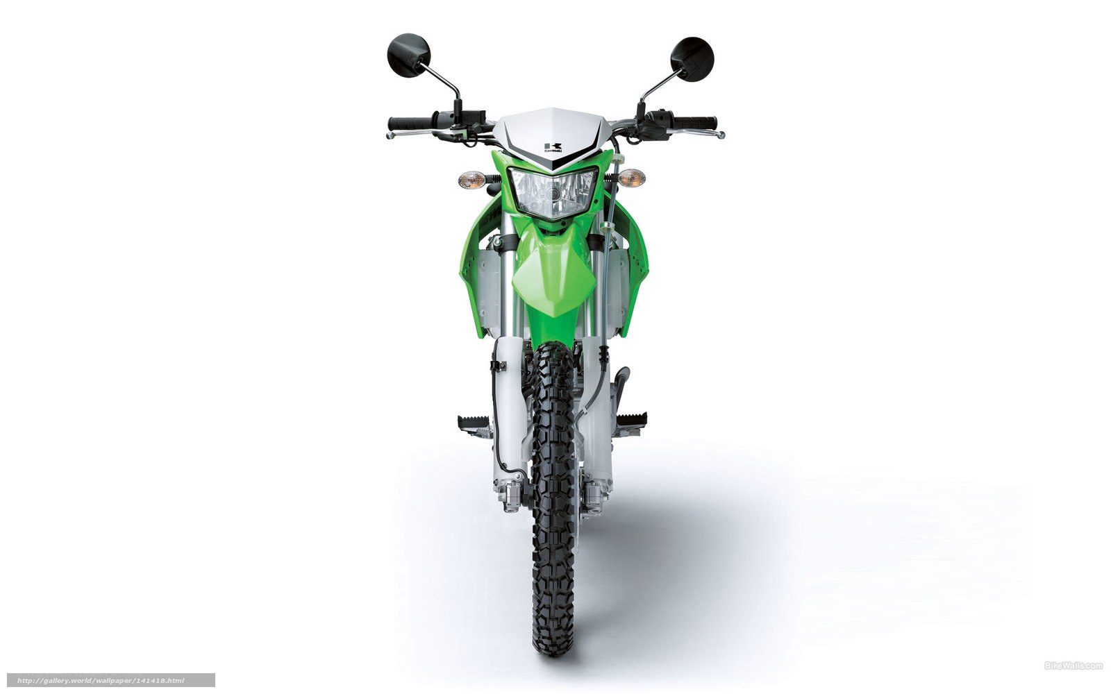 green and white motorcycle