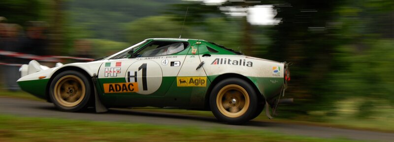 green and white race car