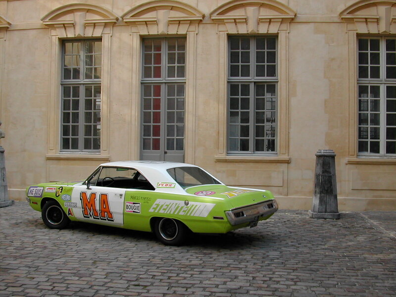 Green and White Race Car — Calm