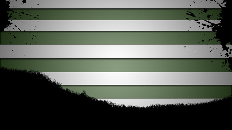 Green and White Stripes