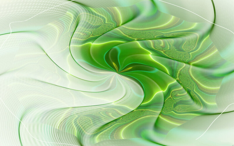 Green and White Swirl — Calm