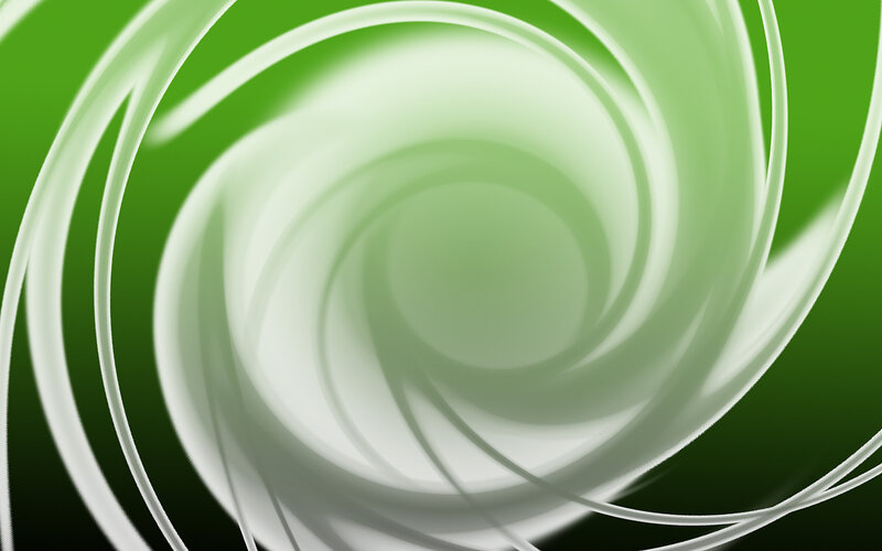 Green and White Swirl
