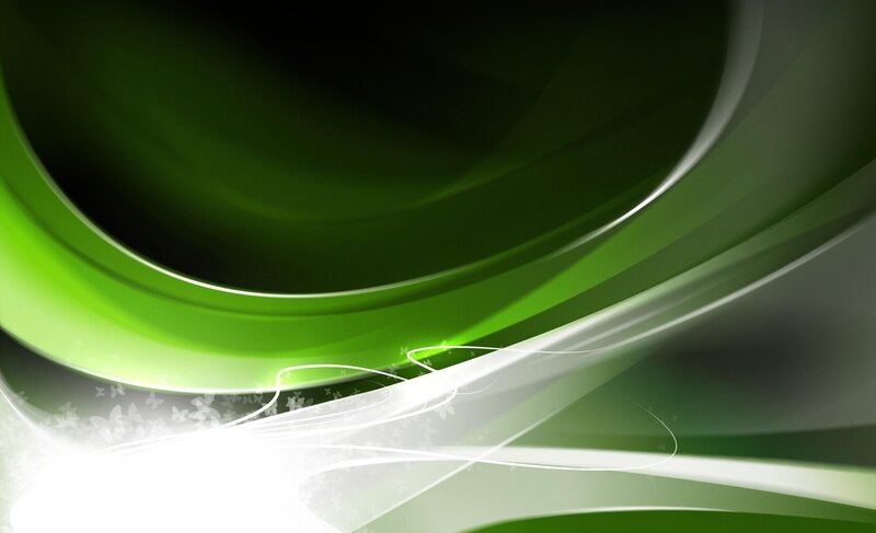 Green and White Swirls — Dynamic