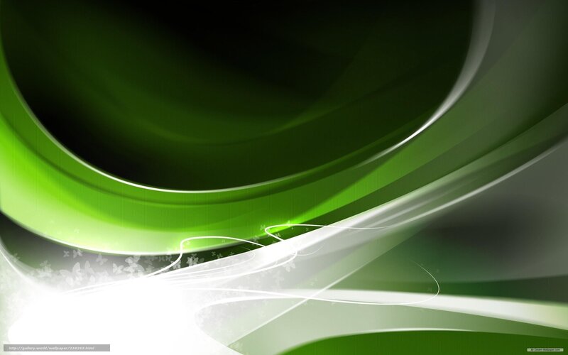 Green and White Swirls