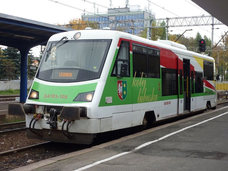 Green and White Train