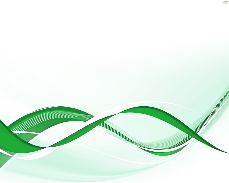 Green and White Waves