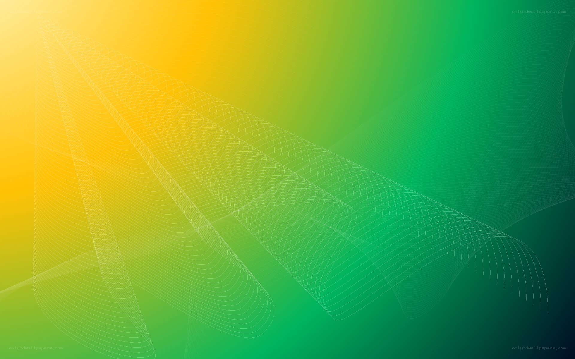 green and yellow abstract design