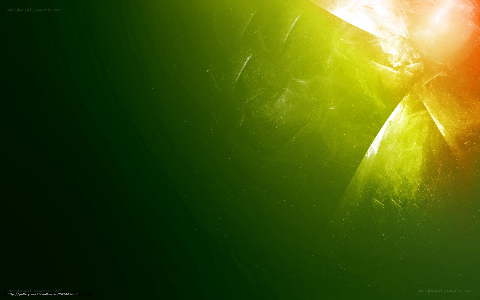 green and yellow abstract light