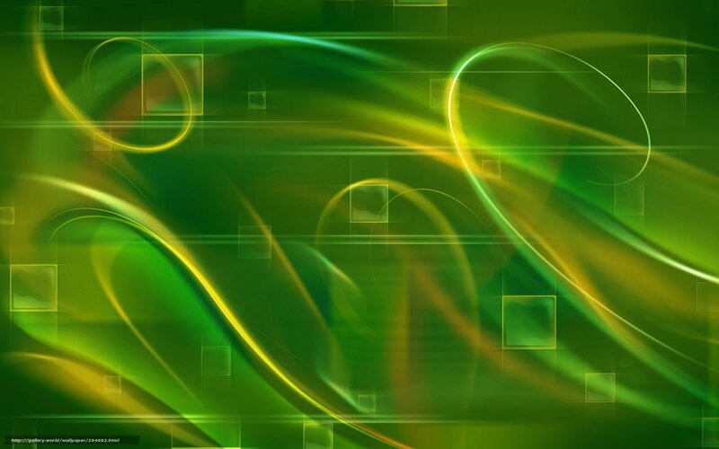 Green and Yellow Abstract Waves — Dynamic