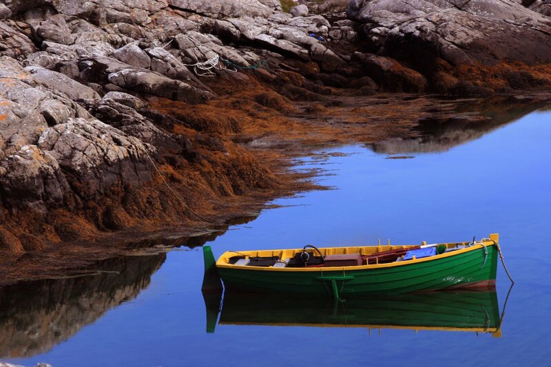 Green and Yellow Boat