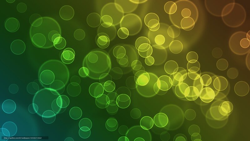 Green and Yellow Circles — Calm, Abstract
