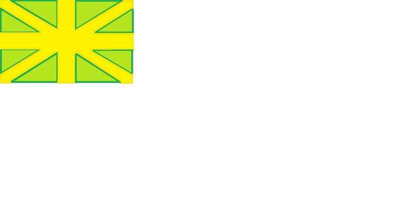 green and yellow flag design