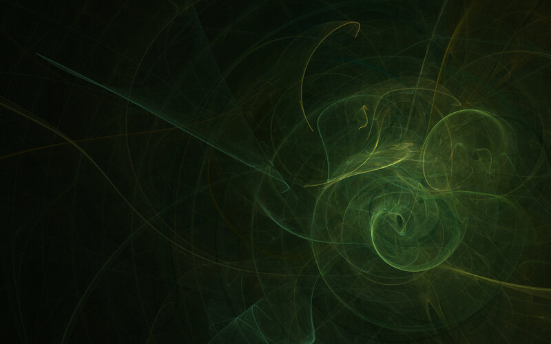 green and yellow fractal swirl
