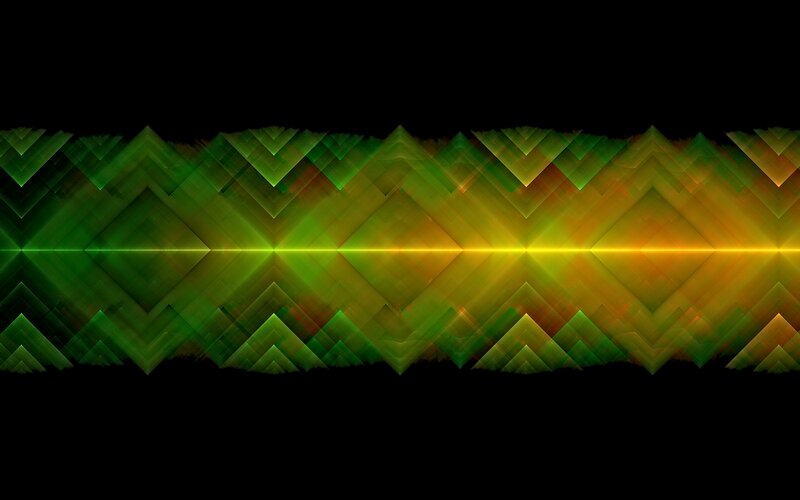 Green and Yellow Geometric Pattern