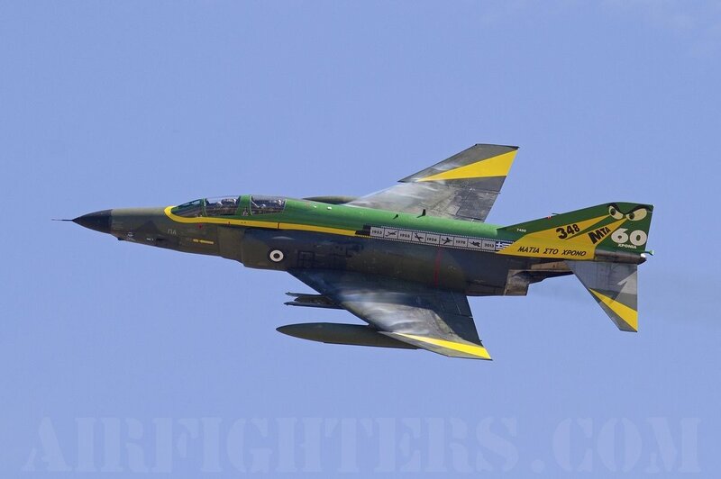 Green and Yellow Jet Fighter