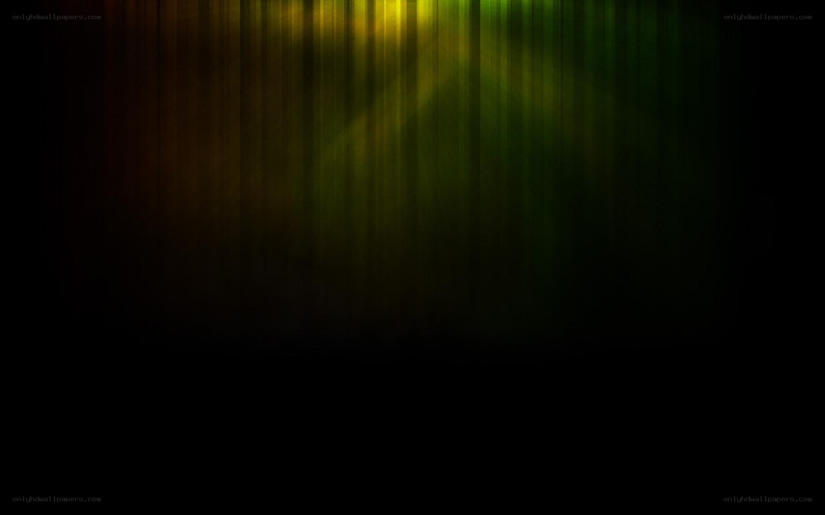 green and yellow light rays