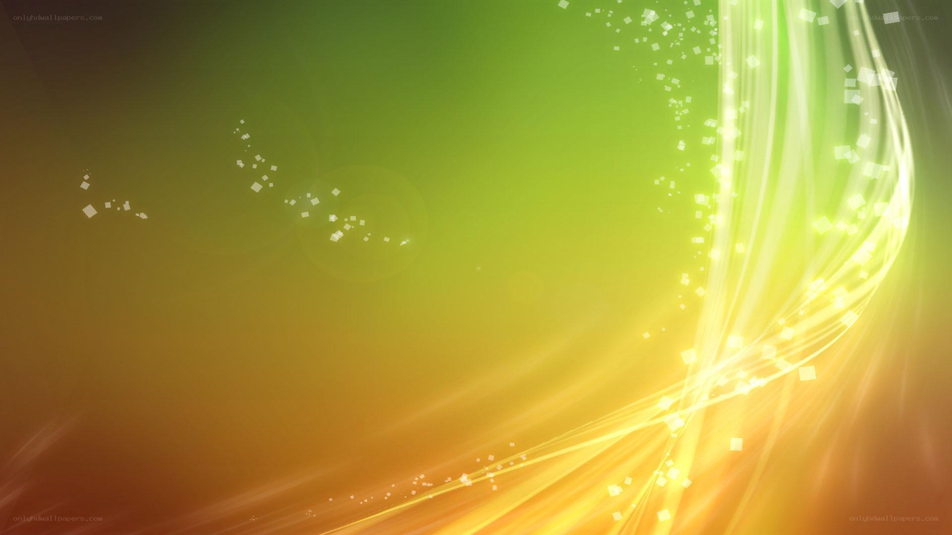 green and yellow light waves