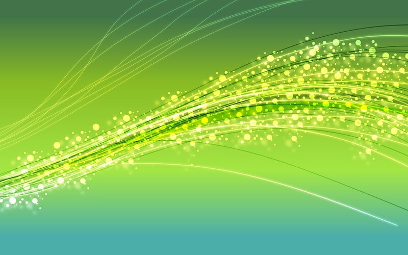 Green and Yellow Light Waves — Dynamic, Abstract