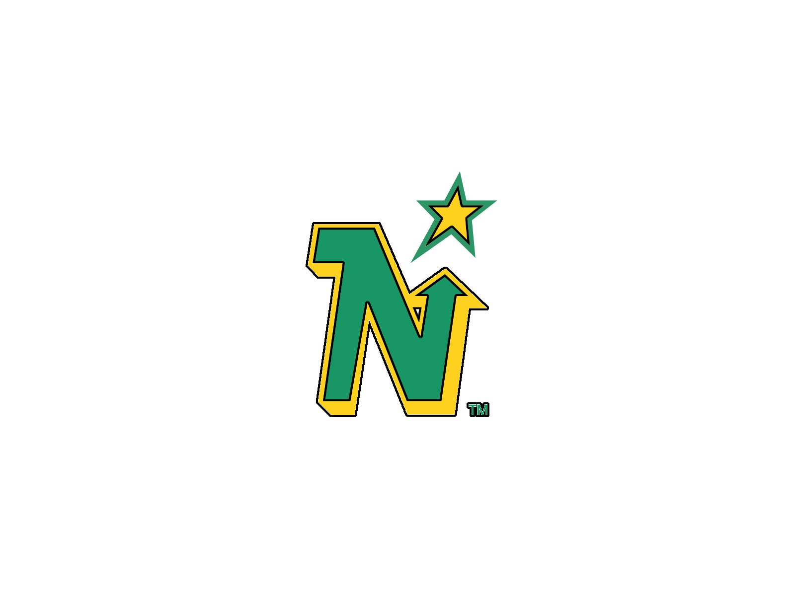 Green and yellow N logo