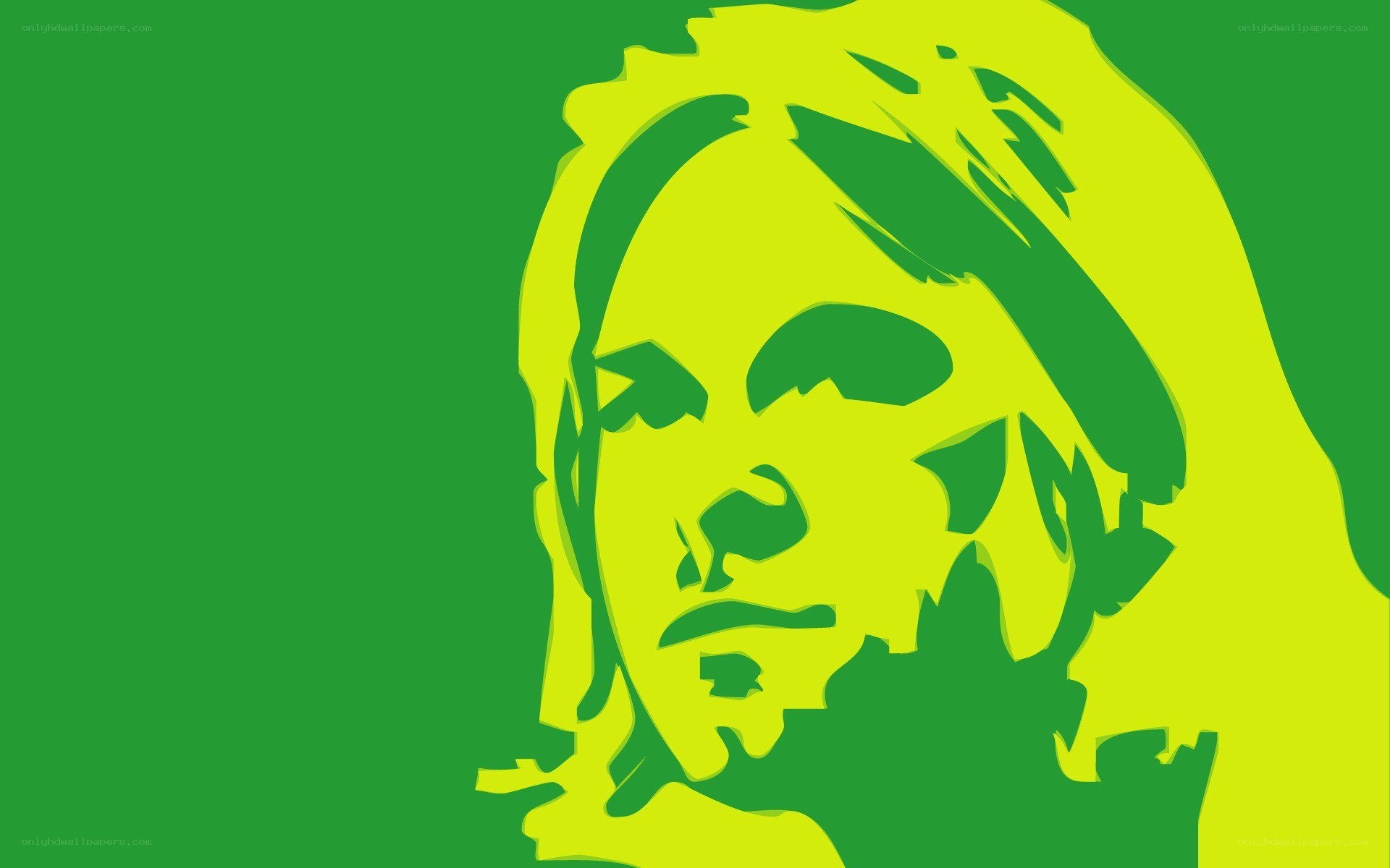 green and yellow portrait
