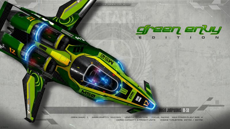 Green and Yellow Spaceship