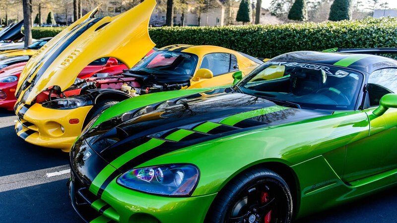 Green and Yellow Sports Cars — Showcase