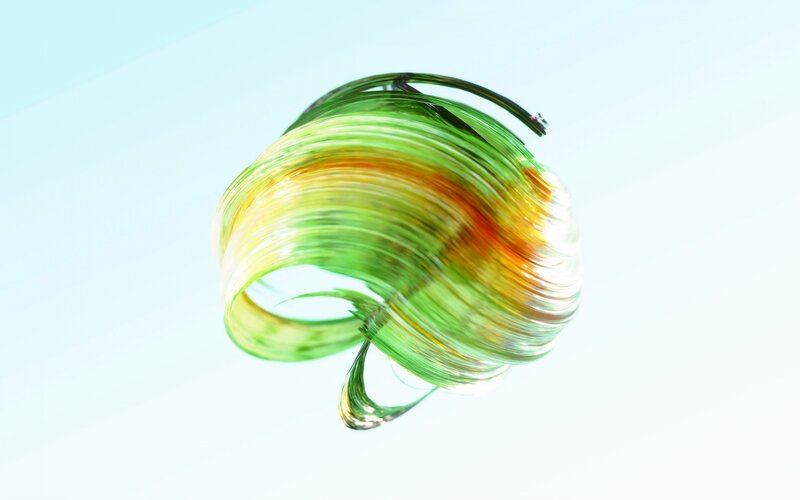 Green and Yellow Swirl — Calm
