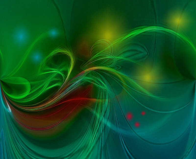 Green and Yellow Swirls — Dynamic