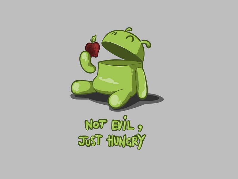 Green Android Character — Humorous, Digital Art, Apple